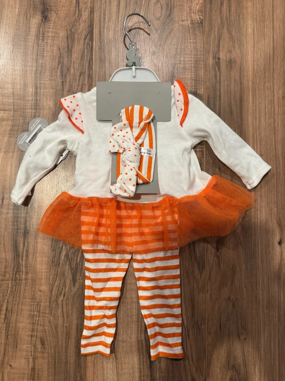 NWT Baby Essentials Halloween Pumpkin 3-Piece Set